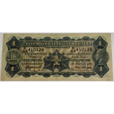 AUSTRALIA 1927 . ONE  1 POUND BANKKNOTE . RIDDLE/HEATHERSHAW